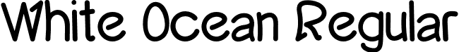 White Ocean Regular font - White Ocean.otf