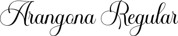 Arangona Regular font - arangona-lvvlz.otf