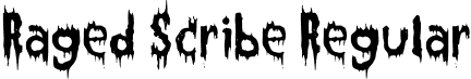 Raged Scribe Regular font - RagedScribe-Regular.otf