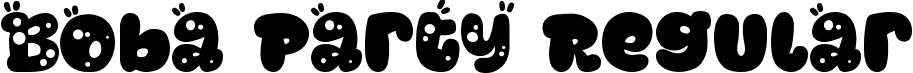 Boba Party Regular font - Boba Party.ttf