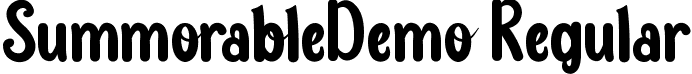 SummorableDemo Regular font - SummorableDemoRegular.ttf