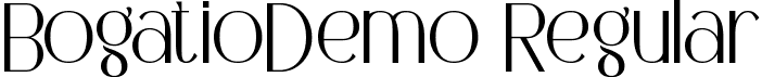 BogatioDemo Regular font - BogatioDemoRegular.ttf