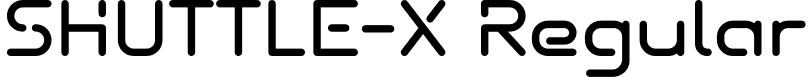 SHUTTLE-X Regular font - SHUTTLE-X.otf