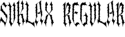 Suklax Regular font - Suklax-Regular.ttf