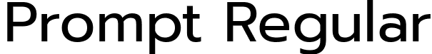 Prompt Regular font - Prompt-Regular.ttf