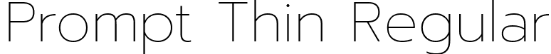 Prompt Thin Regular font - Prompt-Thin.ttf