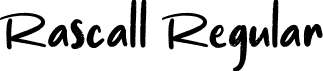 Rascall Regular font - Rascall.ttf