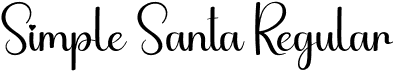 Simple Santa Regular font - Simple-Santa.otf