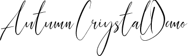 Autumn Crystal Demo font - AutumnCrystalDemoRegular.ttf