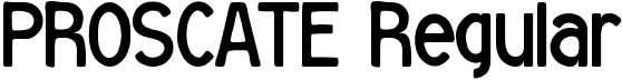 PROSCATE Regular font - PROSCATE (1).ttf