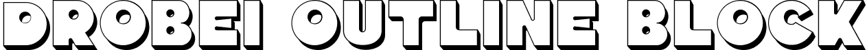 Drobei Outline Block font - Drobei-OutlineBlock (1).ttf