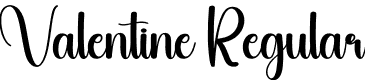 Valentine Regular font - Valentine.otf