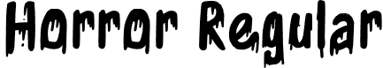 Horror Regular font - Horror.otf