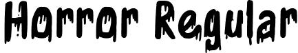 Horror Regular font - Horror.ttf