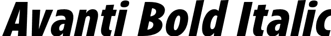 Avanti Bold Italic font - Avanti-BoldItalic.otf