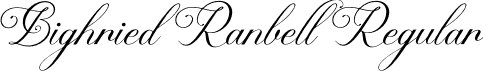 Bighried Ranbell Regular font - Bighried-Ranbell.ttf