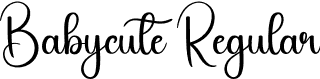 Babycute Regular font - Babycute.otf