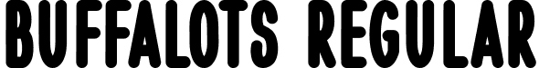 Buffalots Regular font - Buffalots.ttf