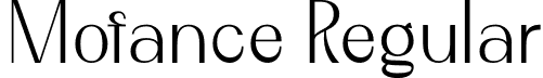 Mofance Regular font - Mofance.otf