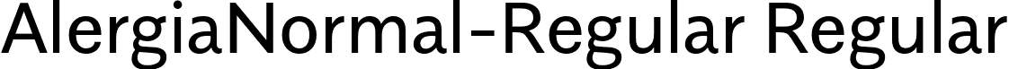 AlergiaNormal-Regular Regular font - AlergiaNormal-Regular.otf