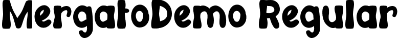 MergatoDemo Regular font - MergatoDemoRegular.ttf