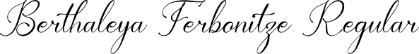 Berthaleya Ferbonitze Regular font - Berthaleya-Ferbonitze.otf