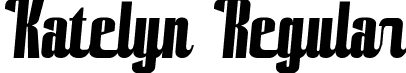 Katelyn Regular font - katelyn-zpegl.ttf