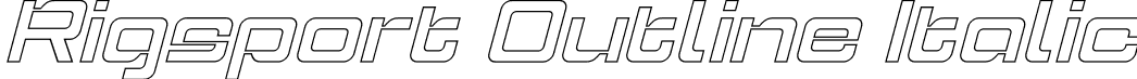 Rigsport Outline Italic font - rigsportoutlineitalic-ogaep.otf