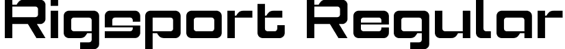 Rigsport Regular font - rigsport-3lar6.otf