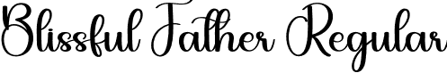 Blissful Father Regular font - Blissful-Father.otf