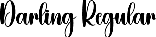 Darling Regular font - Darling.otf