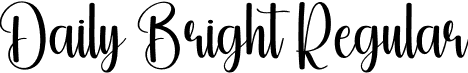 Daily Bright Regular font - Daily-Bright.otf