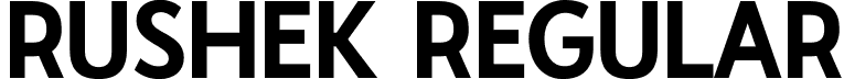 Rushek Regular font - Rushek.otf