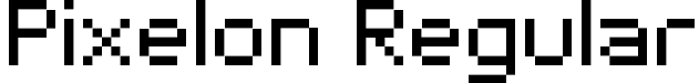 Pixelon Regular font - Pixelon.ttf