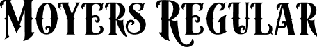 Moyers Regular font - Moyers.otf