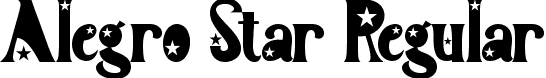 Alegro Star Regular font - Alegro-Star-TTF-Demo.ttf