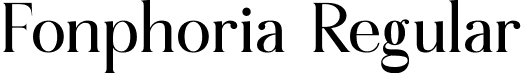 Fonphoria Regular font - Fonphoria.otf