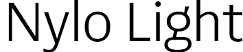 Nylo Light font - Nylo-Light.ttf