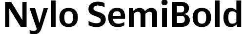 Nylo SemiBold font - Nylo-SemiBold.ttf