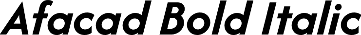 Afacad Bold Italic font - Afacad-BoldItalic.otf