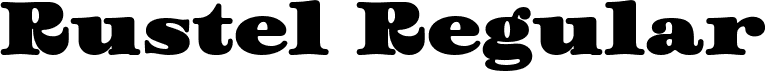 Rustel Regular font - Rustel Regular.ttf