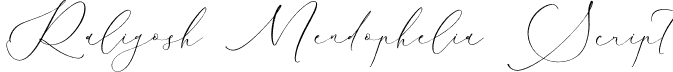 Raligosh Mendophelia Script font - Raligosh-Mendophelia-Script.otf