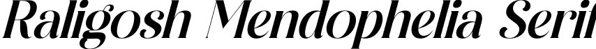 Raligosh Mendophelia Serif font - Raligosh-Mendophelia-Serif-Italic.otf