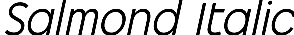 Salmond Italic font - Salmond Oblique.otf