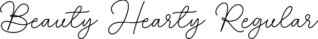 Beauty Hearty Regular font - Beauty-Hearty.otf