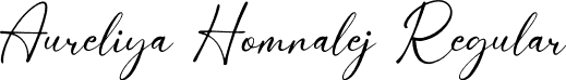 Aureliya Homnalej Regular font - Aureliya-Homnalej-Demo.otf