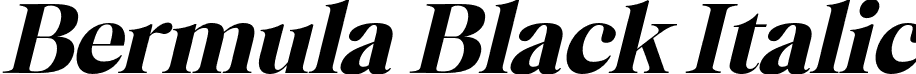 Bermula Black Italic font - Bermula Blackitalic.otf