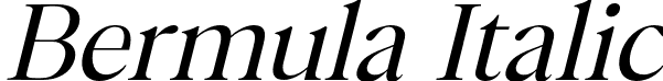 Bermula Italic font - Bermula Italic.otf