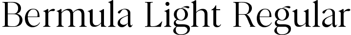 Bermula Light Regular font - Bermula Variable.ttf