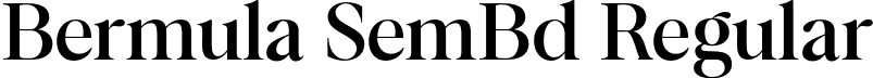 Bermula SemBd Regular font - Bermula Semibold.otf